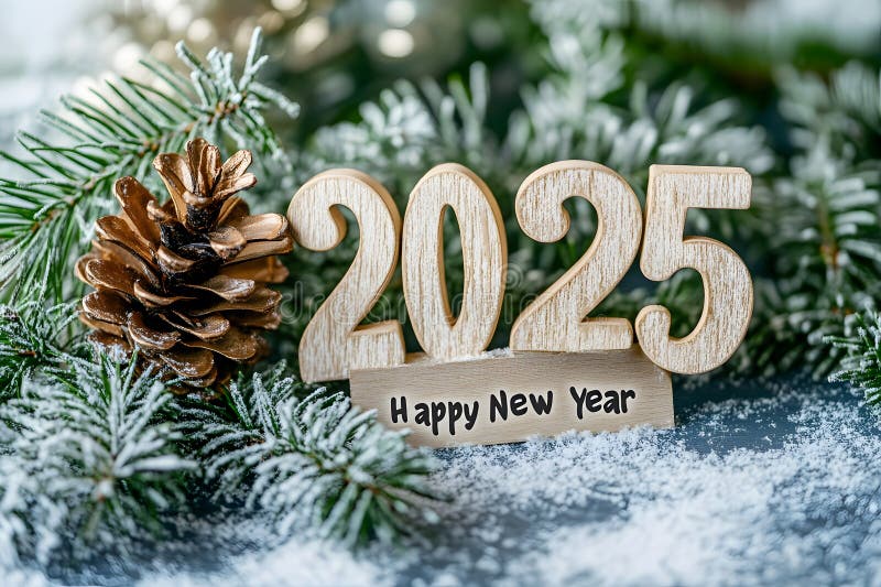 χαιρετισμός του νέου έτους 2025 στοκ εικόνες με δικαίωμα ελεύθερης χρήσης