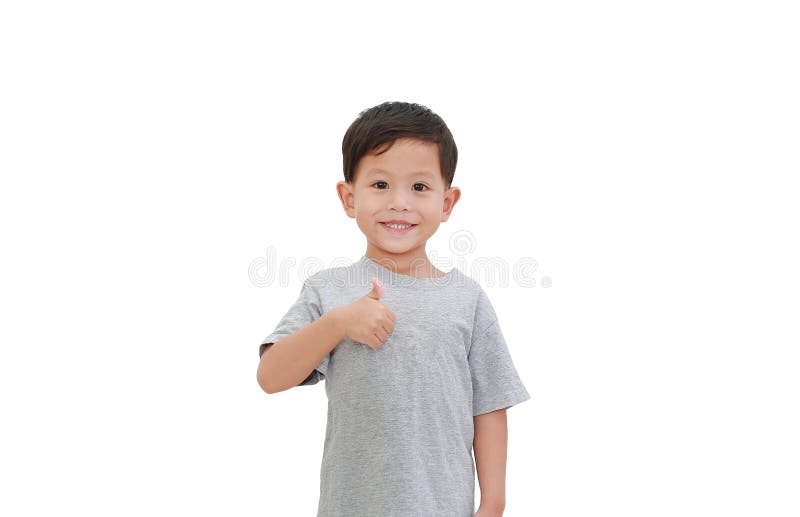 Smiling Asian baby boy age about 3 years old thumb up gesture on white background isolated with clipping path. Smiling Asian baby boy age about 3 years old thumb up gesture on white background isolated with clipping path.