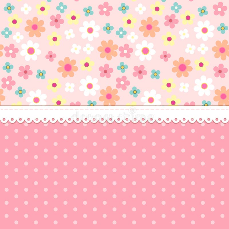 Cute shabby chic floral background for your decoration, can be used as banner, card, invitation etc. Cute shabby chic floral background for your decoration, can be used as banner, card, invitation etc