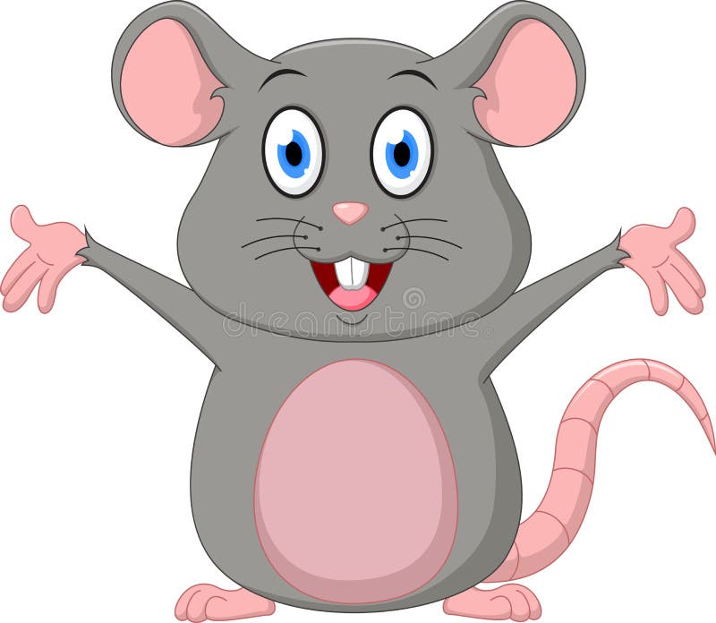 χαριτωμένο ποντίκι κινούμενων σχεδίων