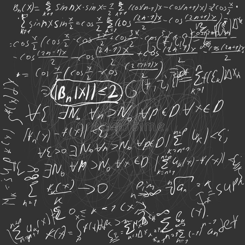 School board with formulas and schedules on algebra. A background. School board with formulas and schedules on algebra. A background.