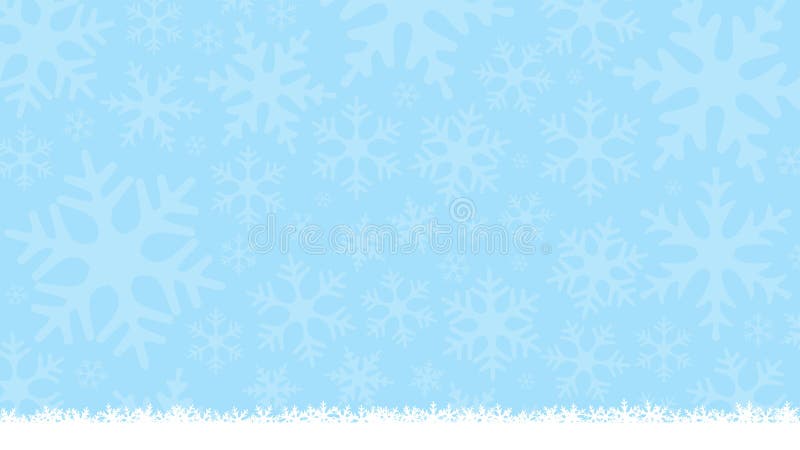 Χειμερινό ανοικτό μπλε υπόβαθρο με snowflake τις σκιαγραφίες Νέο μαλακό υπόβαθρο έτους και Χριστουγέννων Ευχετήρια κάρτα, πρότυπο απεικόνιση αποθεμάτων