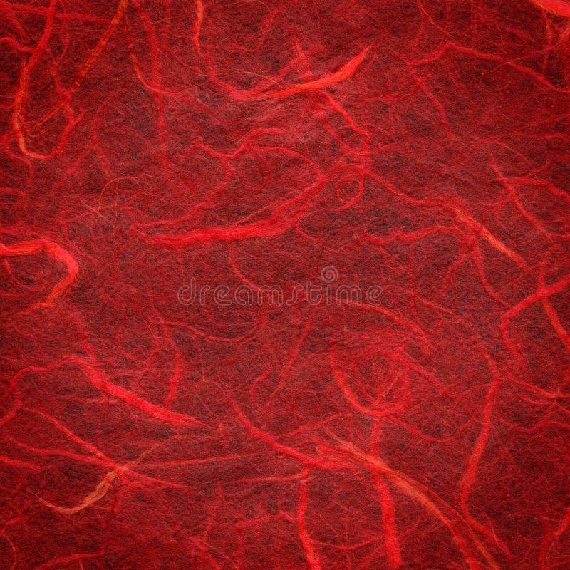 Red handmade paper texture background. Red handmade paper texture background