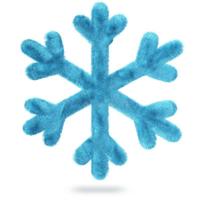 Χνουδωτό snowflake διανυσματική απεικόνιση Χνουδωτό snowflake διανυσματική απεικόνιση