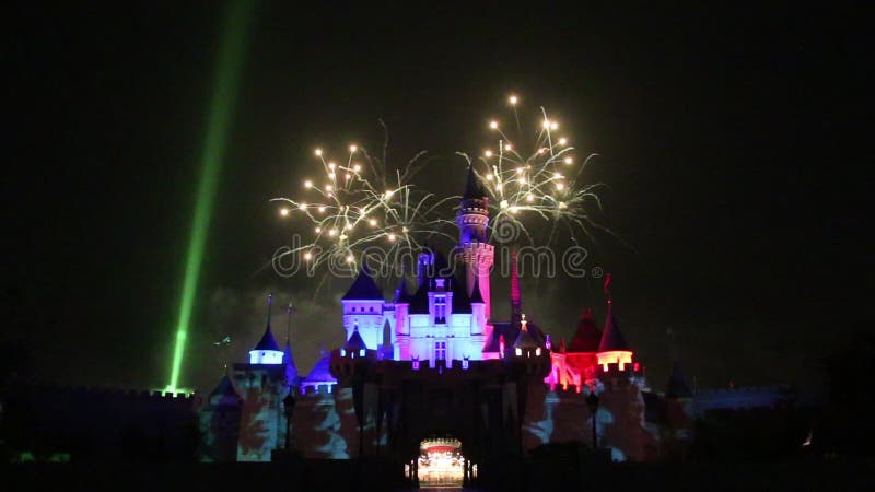 Χονγκ Κονγκ Disneyland απόθεμα βίντεο