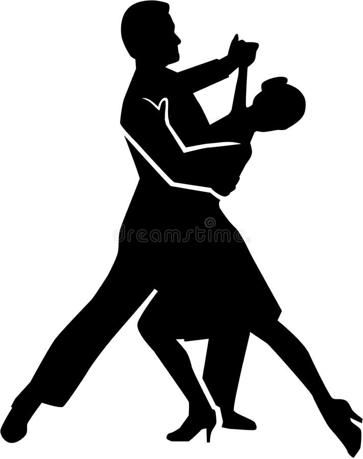 Χορεύοντας ζεύγος Foxtrot ελεύθερη απεικόνιση δικαιώματος Χορεύοντας ζεύγος Foxtrot ελεύθερη απεικόνιση δικαιώματος
