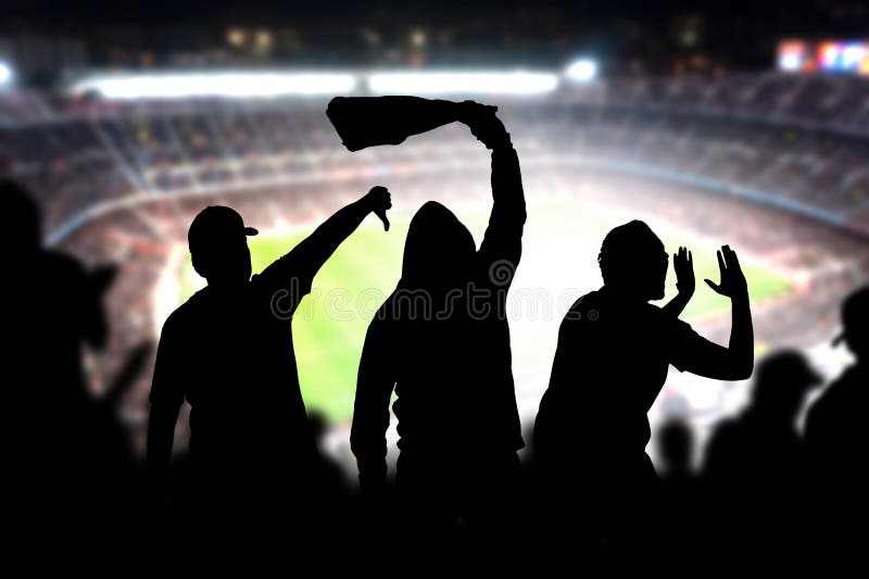 Χούλιγκαν ποδοσφαίρου στο παιχνίδι Ι ανεμιστήρες ποδοσφαίρου στοκ φωτογραφία με δικαίωμα ελεύθερης χρήσης