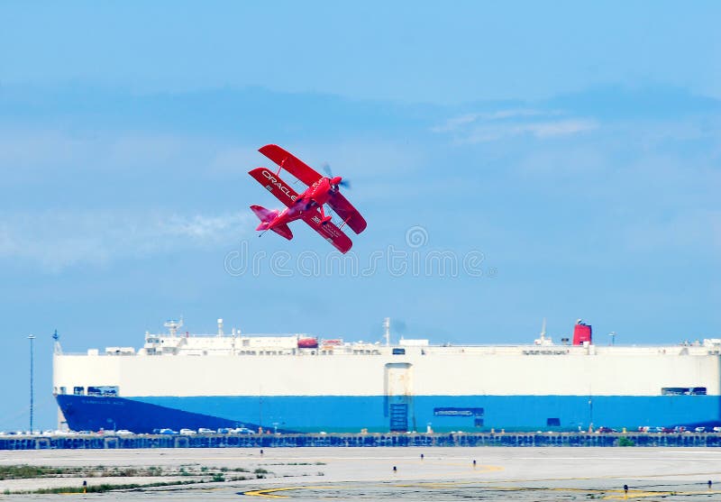 Stunt Pilot Sean D. Tucker and his plane the Oracle Challenger perform at the Quonset Airshow, North Kingstown, RI on June 25 -26, 2011. Stunt Pilot Sean D. Tucker and his plane the Oracle Challenger perform at the Quonset Airshow, North Kingstown, RI on June 25 -26, 2011.