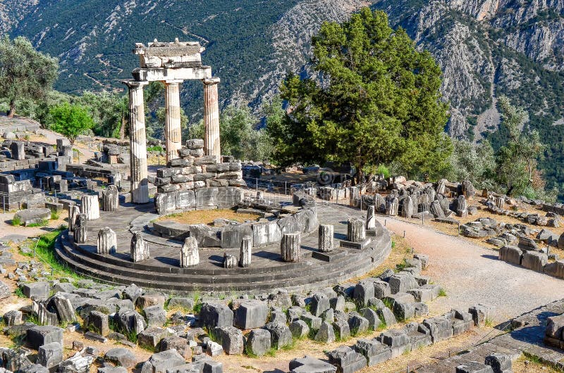 Oracle of Delphi in Greece. Oracle of Delphi in Greece