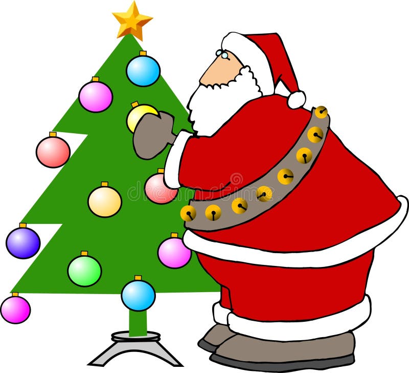Χριστούγεννα Claus που διακ&omi διανυσματική απεικόνιση Χριστούγεννα Claus που διακ&omi διανυσματική απεικόνιση