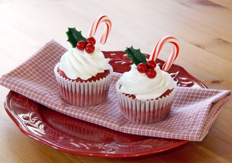 Χριστούγεννα cupcakes στοκ εικόνες με δικαίωμα ελεύθερης χρήσης Χριστούγεννα cupcakes στοκ εικόνες με δικαίωμα ελεύθερης χρήσης