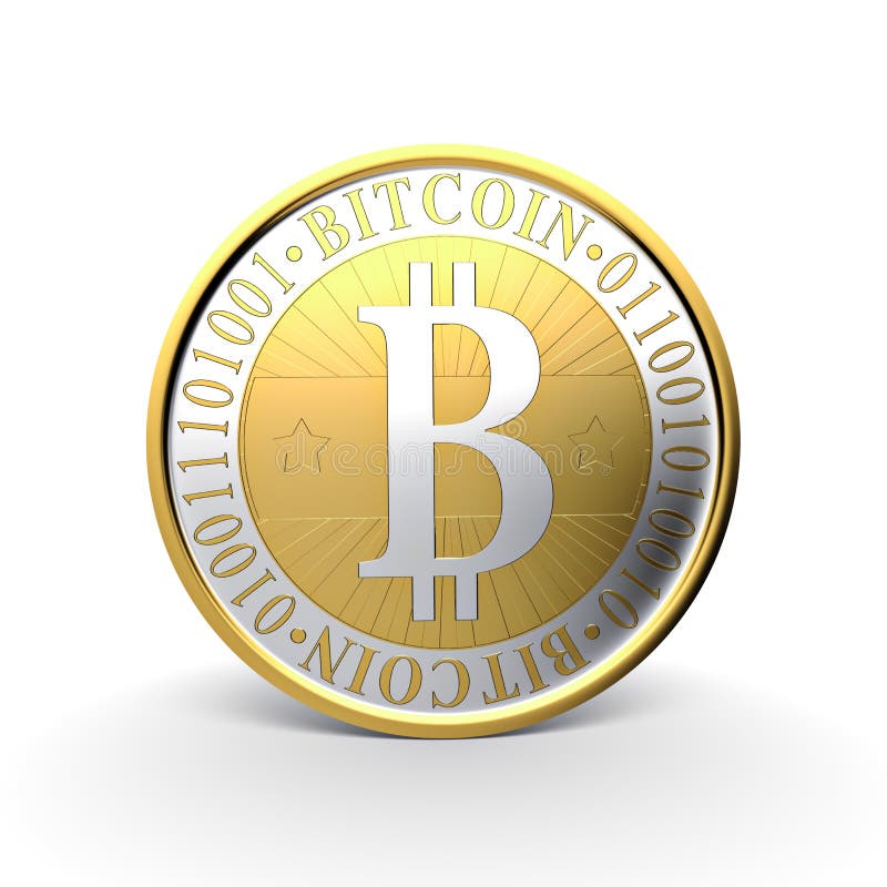 Χρυσό Bitcoin διανυσματική απεικόνιση