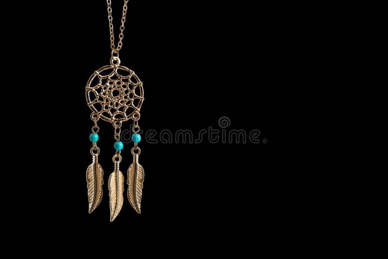 Χρυσό Dreamcatcher στοκ εικόνες Χρυσό Dreamcatcher στοκ εικόνες