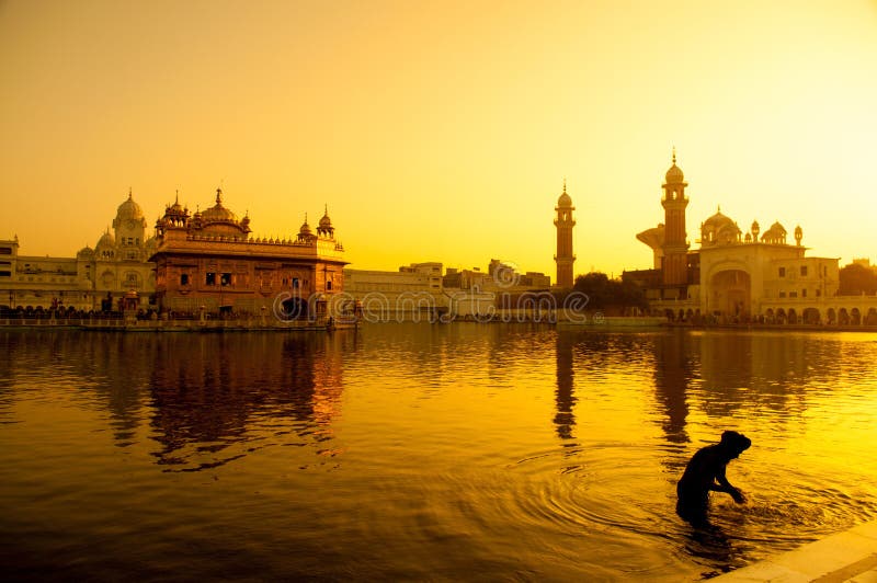 Χρυσός ναός Amritsar στοκ φωτογραφίες με δικαίωμα ελεύθερης χρήσης