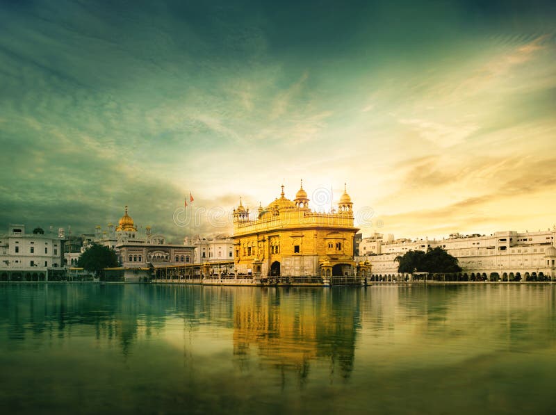 Χρυσός ναός amritsar, Harmandir Sahib στοκ φωτογραφίες με δικαίωμα ελεύθερης χρήσης