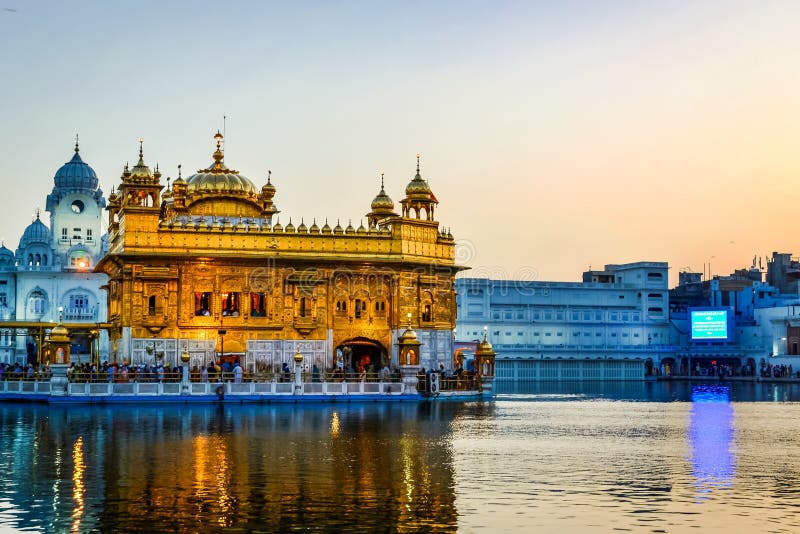 Χρυσός ναός σε Amritsar, Punjab στοκ εικόνες