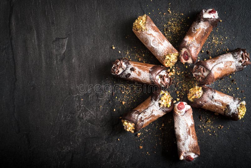 Χρόνος Cannoli στοκ εικόνες Χρόνος Cannoli στοκ εικόνες