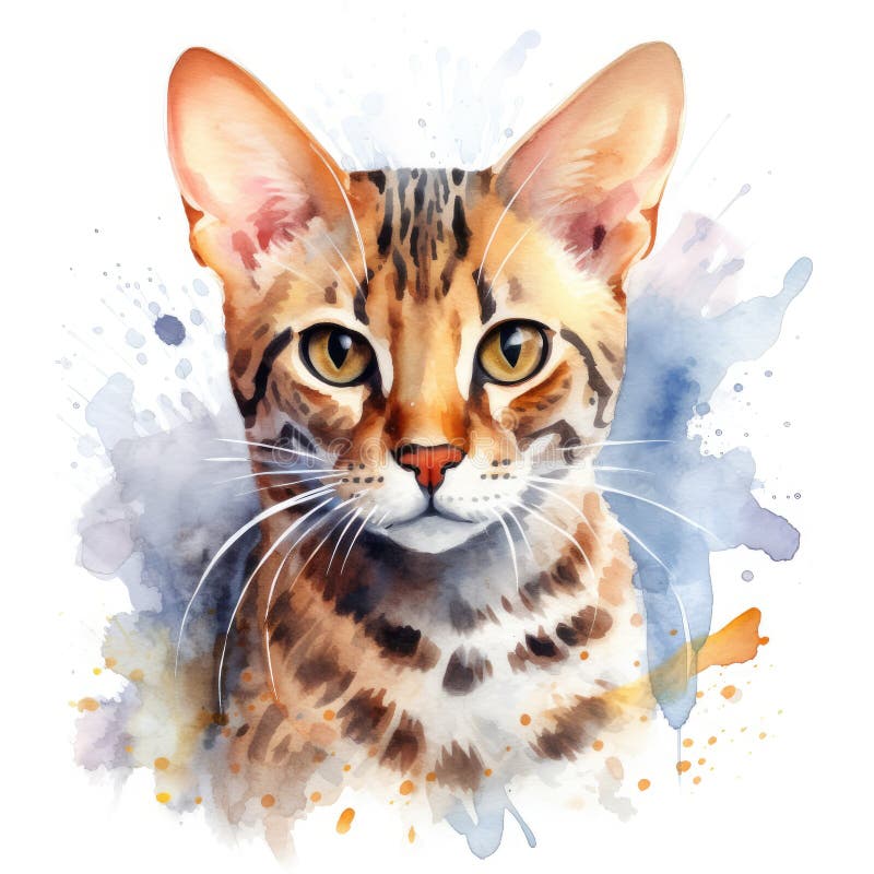 χρώμα παστέλ με πολύ λίγα χρώματα ocicat splain ελεύθερη απεικόνιση δικαιώματος