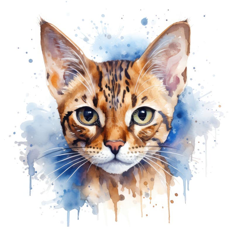 χρώμα παστέλ με πολύ λίγα χρώματα ocicat splain διανυσματική απεικόνιση