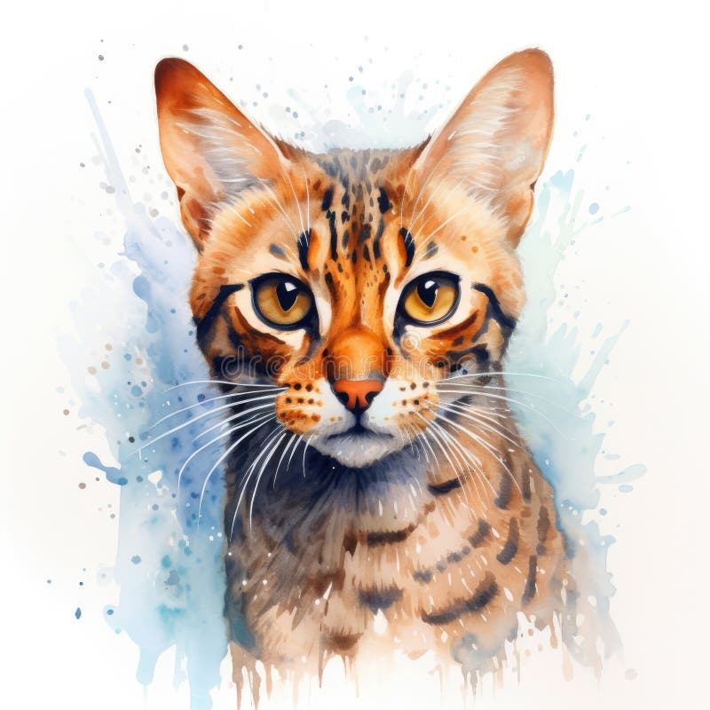 χρώμα παστέλ με πολύ λίγα χρώματα ocicat splain διανυσματική απεικόνιση
