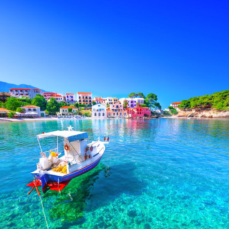Χωριό Άσος στην Κεφαλονία στοκ φωτογραφία με δικαίωμα ελεύθερης χρήσης