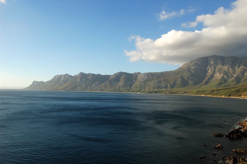 The coast and mountains of False Bay, Cape peninsula, South Africa. The coast and mountains of False Bay, Cape peninsula, South Africa.