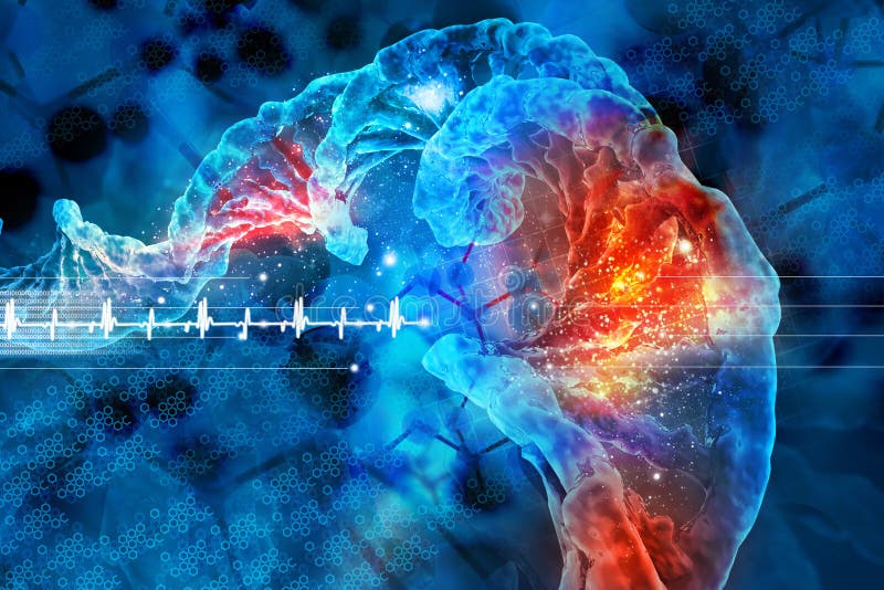 ψηφιακή απεικόνιση DNA διανυσματική απεικόνιση