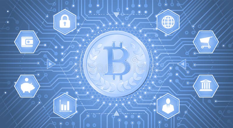 Ψηφιακό Bitcoin απεικόνιση αποθεμάτων