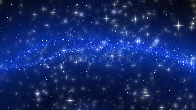 Ψηφιακός νυχτερινός ουρανός με τα αστέρια και το υπόβαθρο νεφελώματος