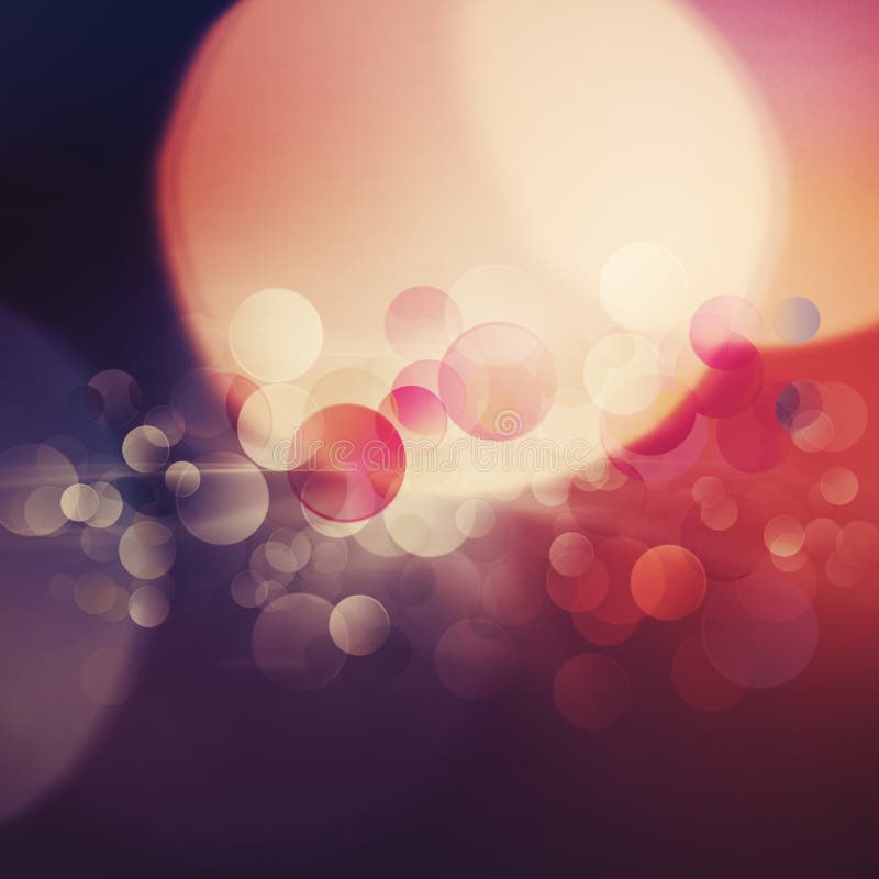 Όμορφη περίληψη bokeh διανυσματική απεικόνιση