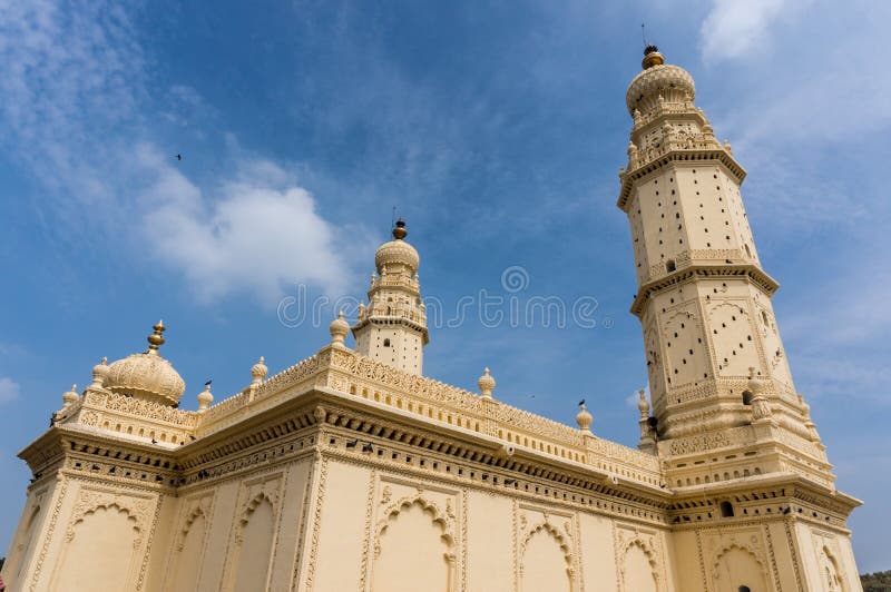 Beautiful twin tower mosque in Srirangapatna, Karnataka state, India. Beautiful twin tower mosque in Srirangapatna, Karnataka state, India