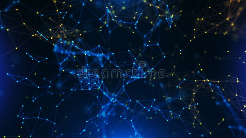 Beautiful blue Abstract background with plexus network as data complex molecule and connection, white cybernetic points, stars, lines and flare. Beautiful blue Abstract background with plexus network as data complex molecule and connection, white cybernetic points, stars, lines and flare.