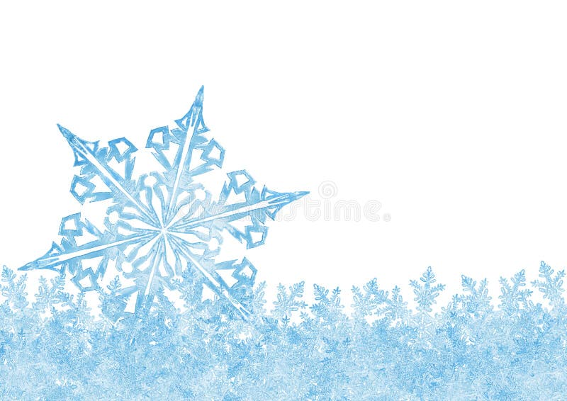 Όμορφο παγωμένο περίληψη κρυστάλλινο Snowflake πάγου με το άσπρο Β διανυσματική απεικόνιση