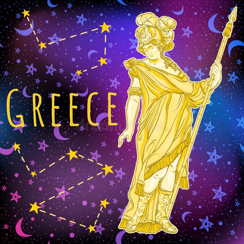 Όμορφος ελληνικός Θεός στο διαστημικό υπόβαθρο Η μυθολογική ηρωΐδα της αρχαίας Ελλάδας Διανυσματική απεικόνιση μακρινού διαστήματ ελεύθερη απεικόνιση δικαιώματος Όμορφος ελληνικός Θεός στο διαστημικό υπόβαθρο Η μυθολογική ηρωΐδα της αρχαίας Ελλάδας Διανυσματική απεικόνιση μακρινού διαστήματ ελεύθερη απεικόνιση δικαιώματος
