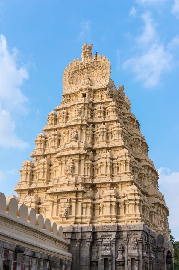 Beautiful temple in Srirangapatna, Karnataka state, India. Beautiful temple in Srirangapatna, Karnataka state, India