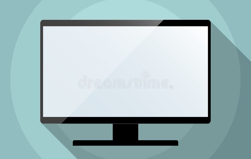 Όργανο ελέγχου υπολογιστών ή TV με την κενή οθόνη ελεύθερη απεικόνιση δικαιώματος