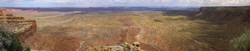 όψη moki dugway της απτής utah usa στοκ εικόνες με δικαίωμα ελεύθερης χρήσης