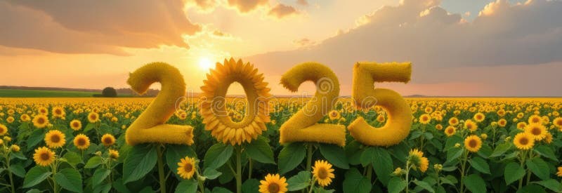 όψη sunset του ηλιοτρόπιου 2025 ε χρυσή λάμψη και υφή απεικόνιση αποθεμάτων