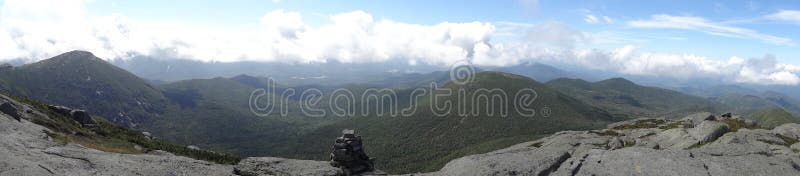 View from Mt Marcy, highpoint of NY state. Little Haystack on L and Mt Skylight on R. Adirondacks. View from Mt Marcy, highpoint of NY state. Little Haystack on L and Mt Skylight on R. Adirondacks.