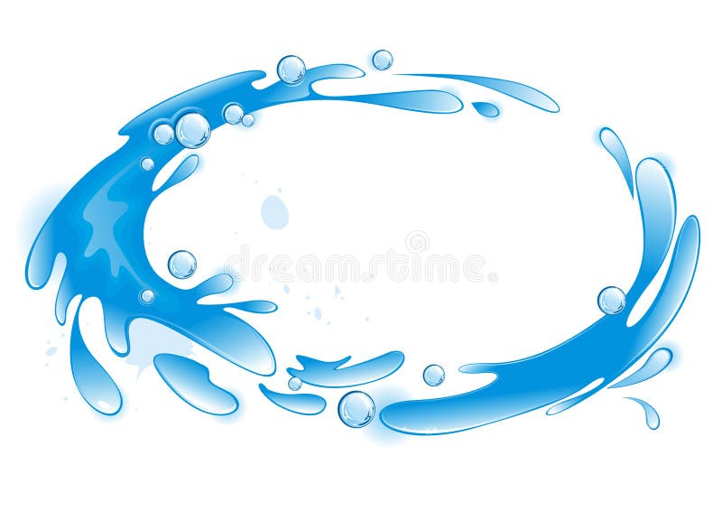 Water frame. Wave. Vector illustration. Water frame. Wave. Vector illustration.