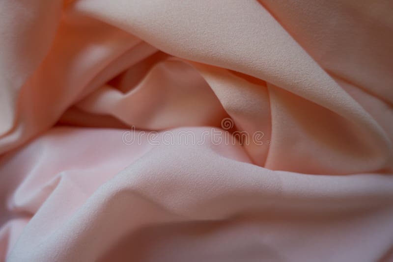 Chiffon fabric in pink and peach pastel colors horizontal. Chiffon fabric in pink and peach pastel colors horizontal