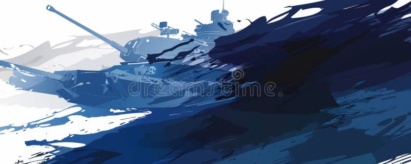 This abstract illustration captures a dynamic scene of artillery in action, characterized by stark blue contrasts and flowing lines, under the NATO flag. The artwork conveys themes of defense, alliance, and military strength, suitable for conceptual military discussions, educational graphics, and more. AI generated. This abstract illustration captures a dynamic scene of artillery in action, characterized by stark blue contrasts and flowing lines, under the NATO flag. The artwork conveys themes of defense, alliance, and military strength, suitable for conceptual military discussions, educational graphics, and more. AI generated
