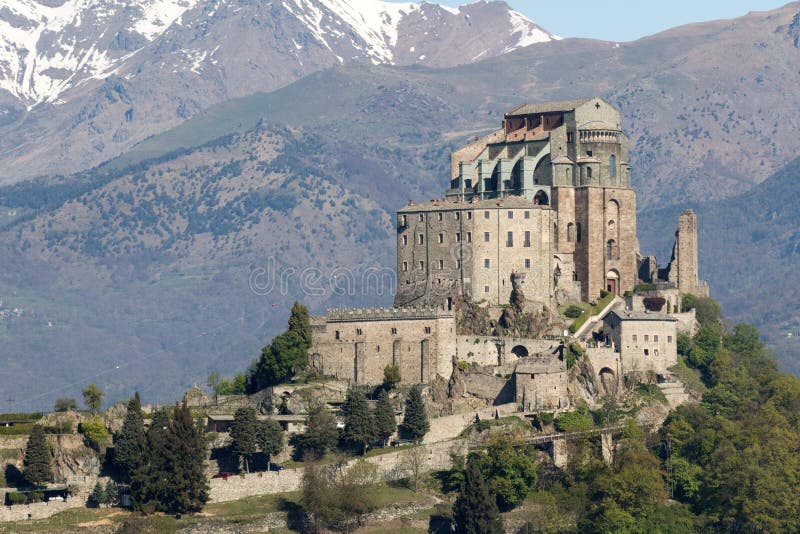 Sacra di San Michele Saint Michael Abbey on Mount Pirchiriano in St Ambrogio, north west Italy. Sacra di San Michele Saint Michael Abbey on Mount Pirchiriano in St Ambrogio, north west Italy.