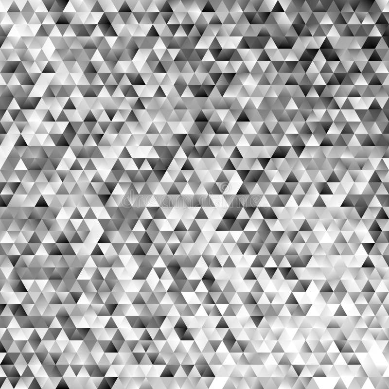 Абстрактная monochrome регулярн предпосылка мозаики плитки треугольника - современный дизайн вектора полигона градиента иллюстрация вектора Абстрактная monochrome регулярн предпосылка мозаики плитки треугольника - современный дизайн вектора полигона градиента иллюстрация вектора