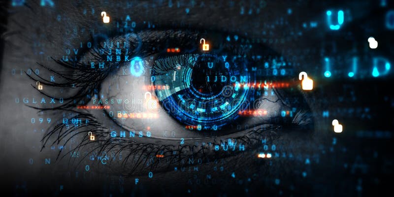 Абстрактная высокотехнологичная концепция стоковое изображение