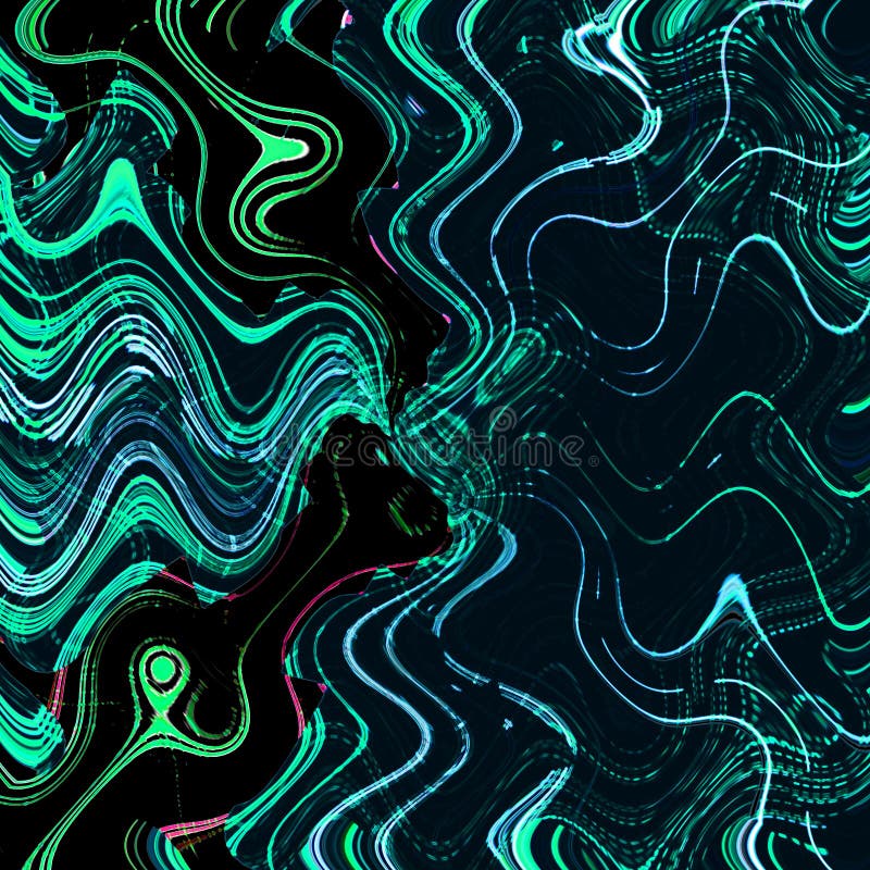 Абстрактная красочная картина печати блока hi-техника иллюстрация вектора Абстрактная красочная картина печати блока hi-техника иллюстрация вектора