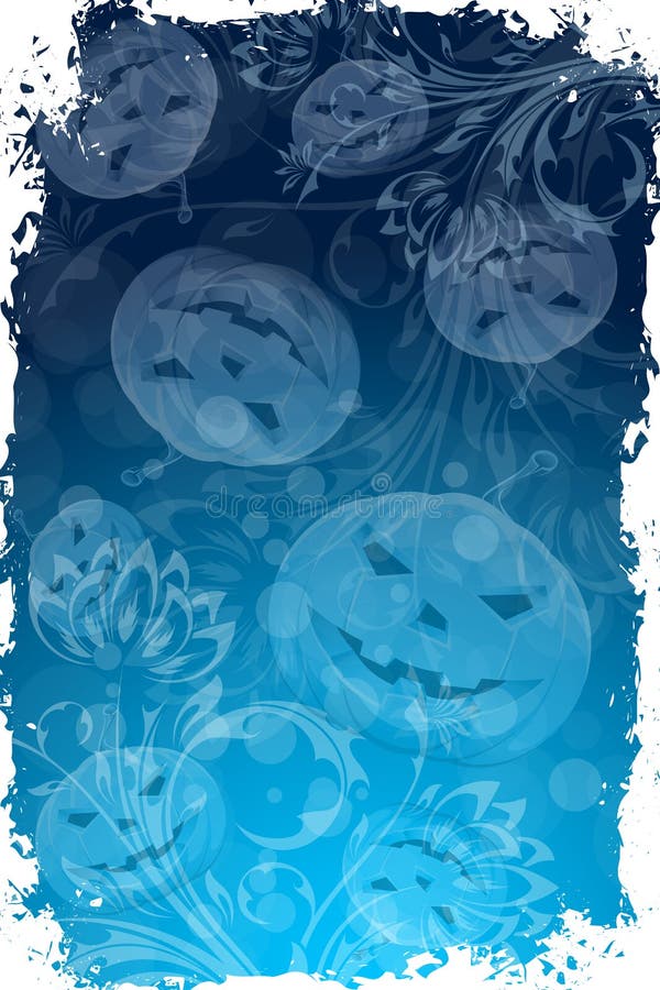 Абстрактная предпосылка Halloween с цветками иллюстрация штока Абстрактная предпосылка Halloween с цветками иллюстрация штока