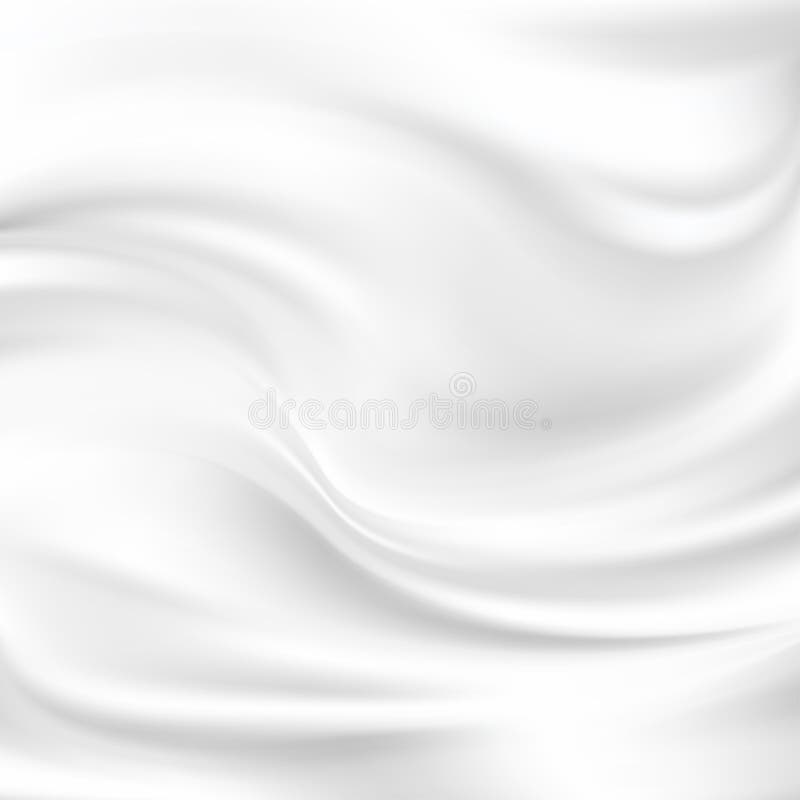 White Silk Fabric for Drapery Abstract Background, Mesh Vector Illustration. White Silk Fabric for Drapery Abstract Background, Mesh Vector Illustration