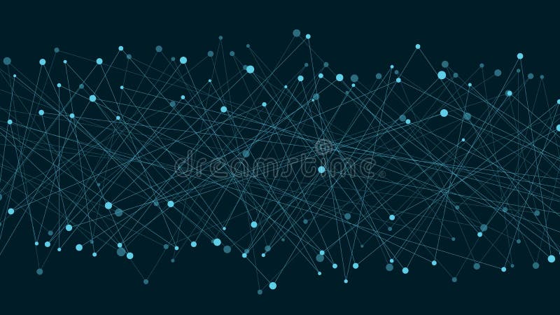 Абстрактная футуристическая предпосылка соединенных линий и точек Неоновые линии голубы Движение элементов Стиль плекса Новое tec иллюстрация штока Абстрактная футуристическая предпосылка соединенных линий и точек Неоновые линии голубы Движение элементов Стиль плекса Новое tec иллюстрация штока