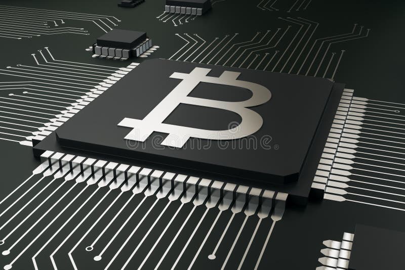 Абстрактная цепь bitcoin иллюстрация вектора Абстрактная цепь bitcoin иллюстрация вектора